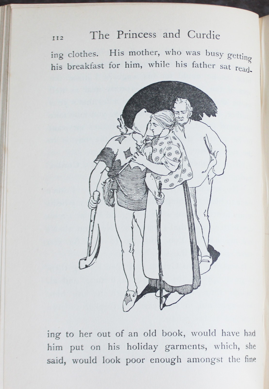 Rare Antique Old Book Princess & Curdie ~1910 Medieval Fairy Tale Magic Royal ⭐