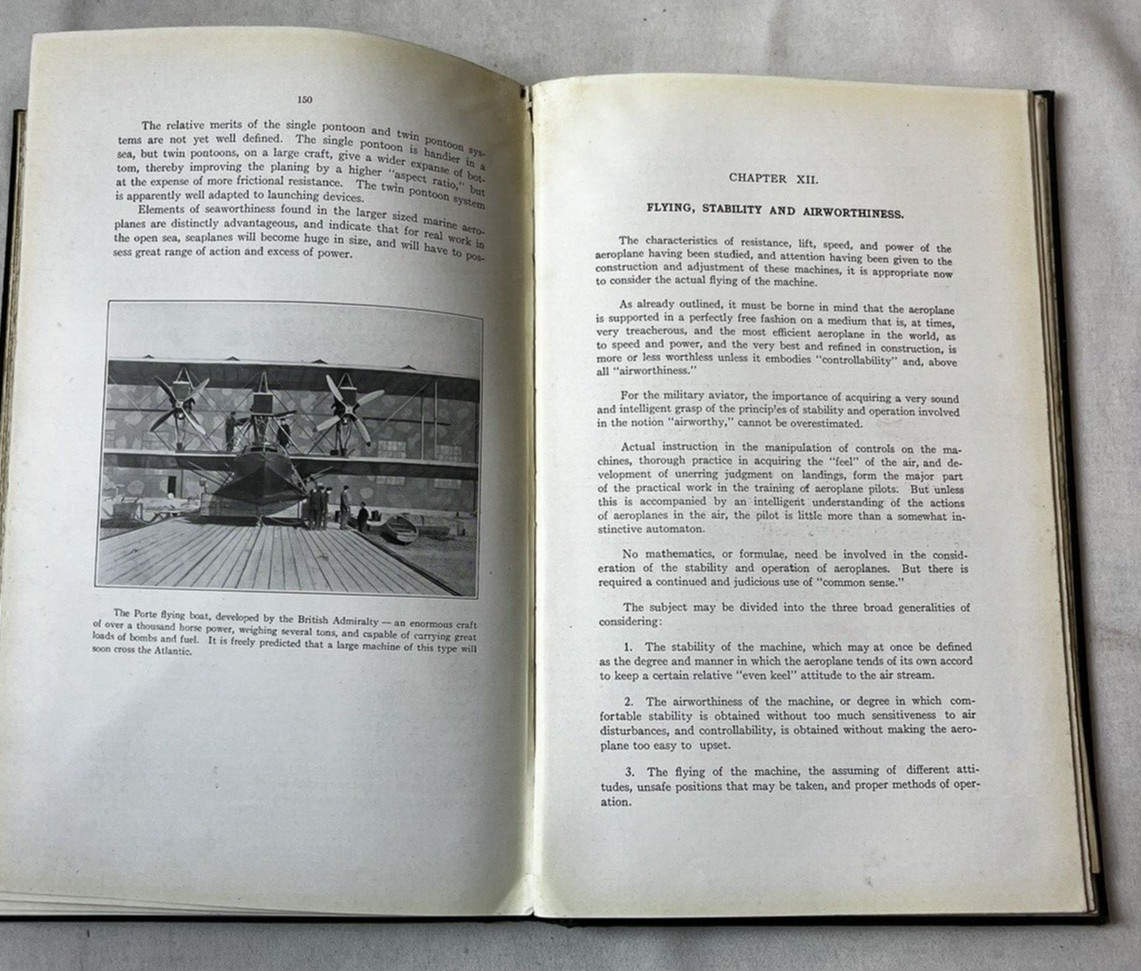 Military Aeroplanes 1918 Simplified, Enlarged Grover C. Loening HC