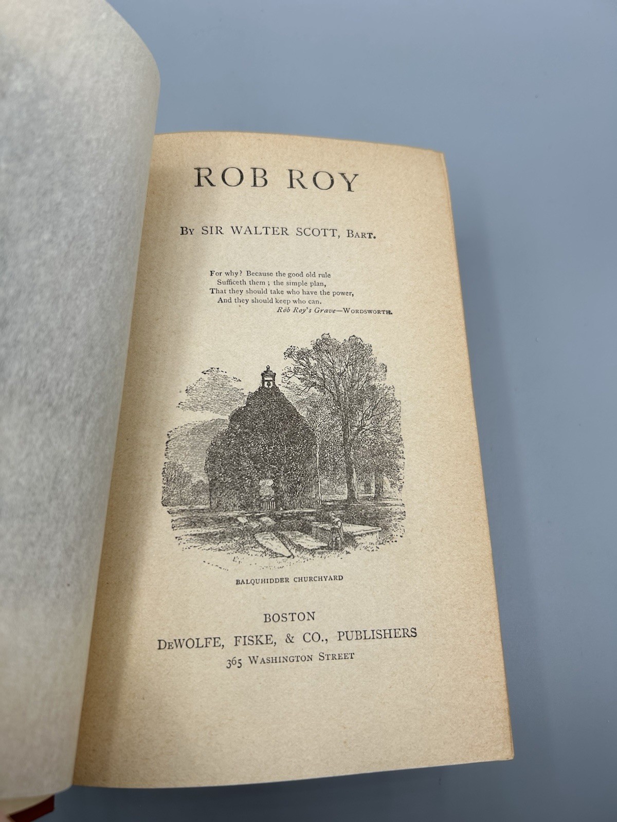 Antique Waverly Novels by Sir Walter Scott – ROB ROY 1829