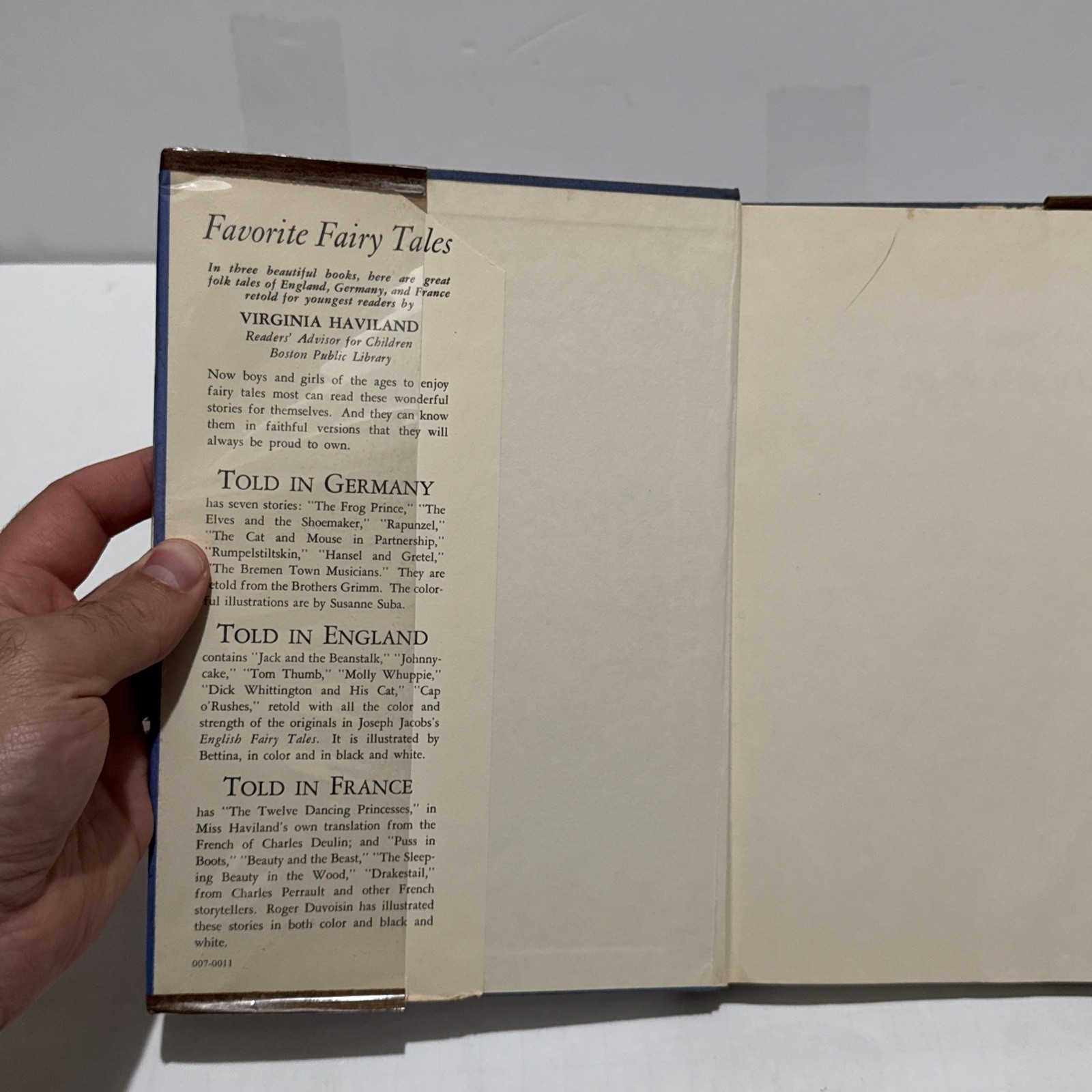Favorite Fairy Tales Told In Germany 1959 Hardcover First Edition Third Print