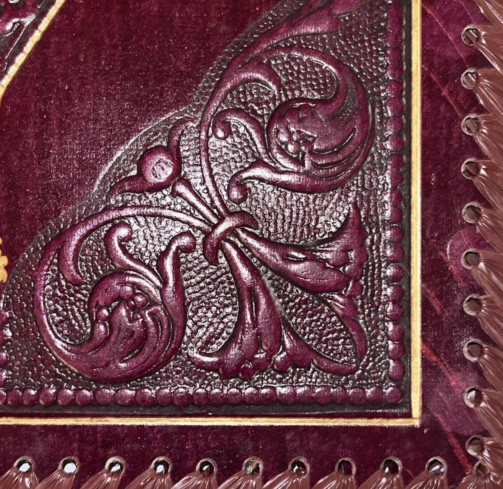 Antique Victorian Era Embossed Leather Book cover