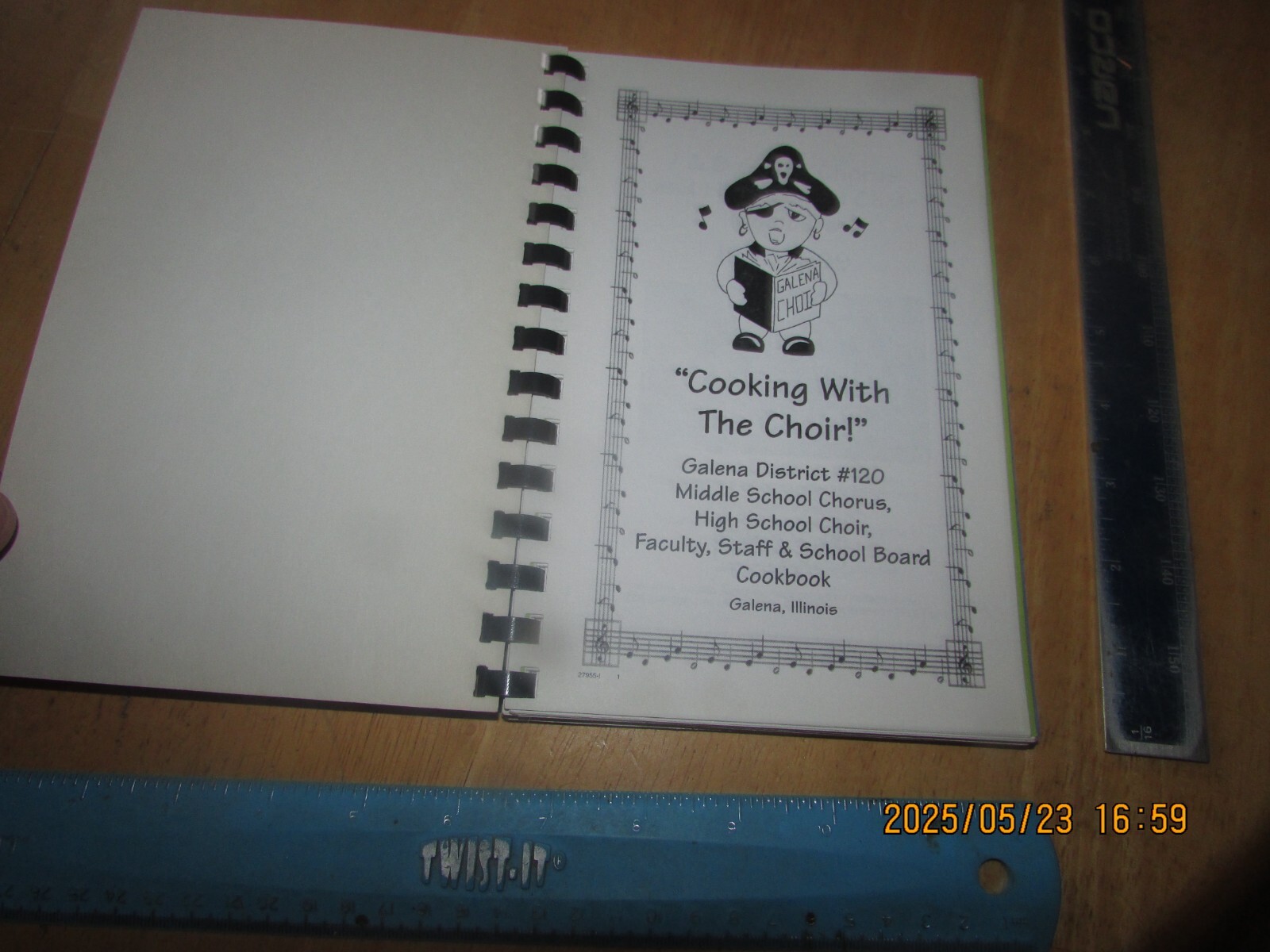 Cooking with the Choir – Galena IL School District #120 (1999, Spiral Paperback)