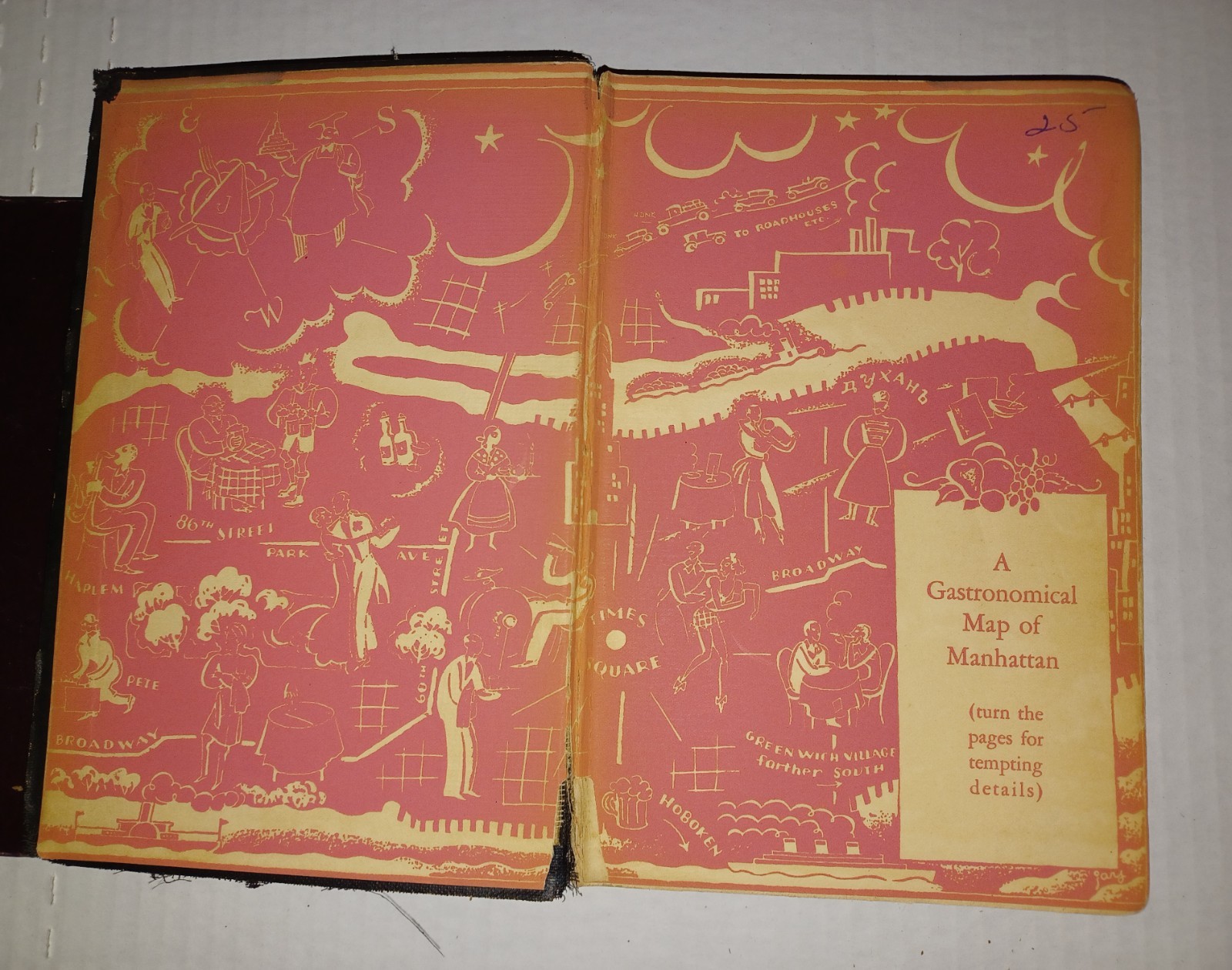 Dining In New York Book By Rian James 1930 Hardcover John Day Company NYC Rare