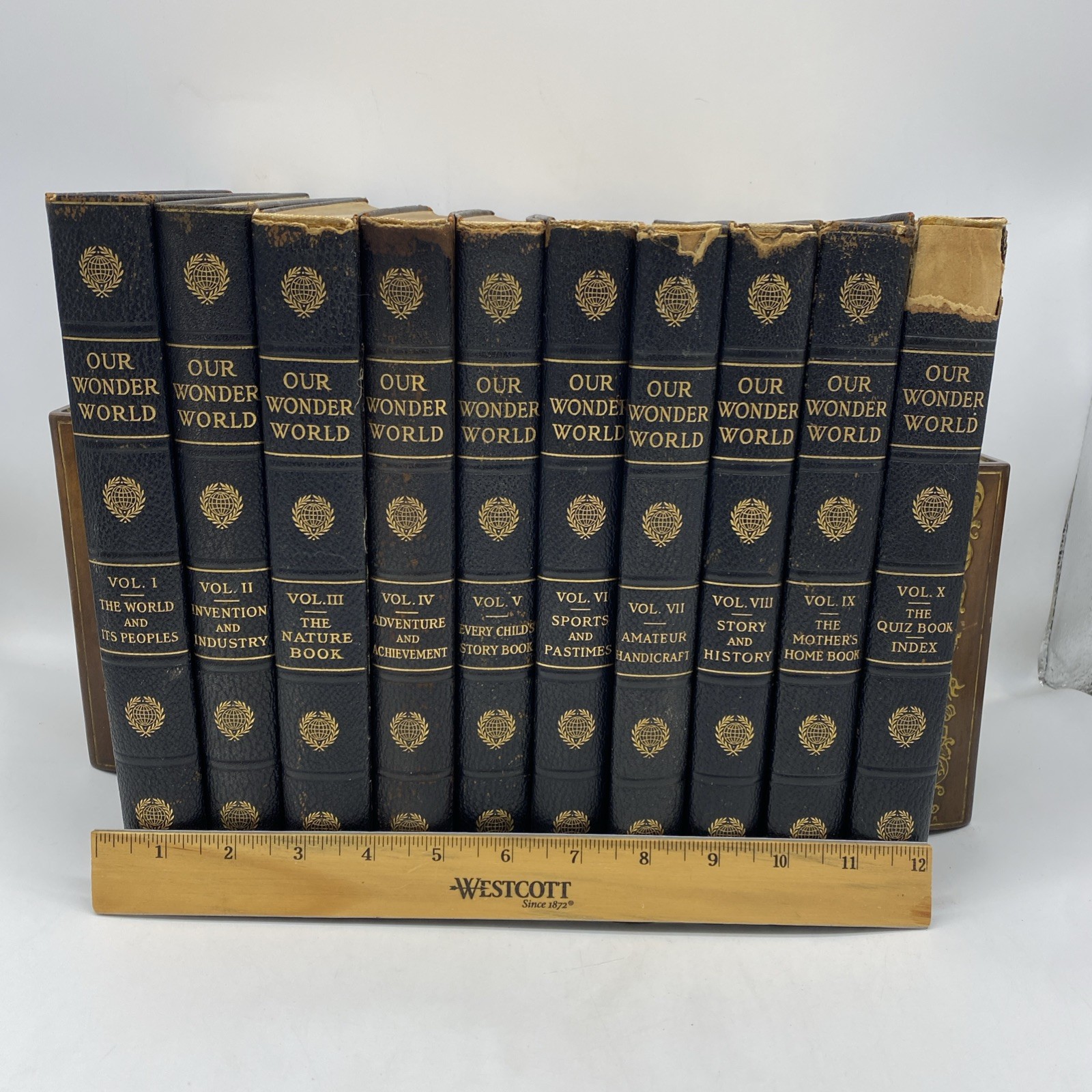 Our Wonder World A Library of Knowledge Complete 10 Volume Encyclopedia Set 1918