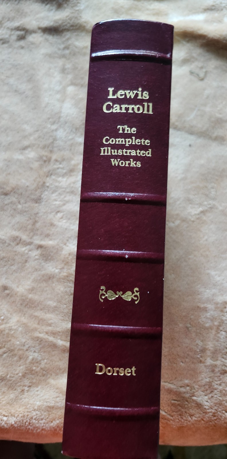 Lewis Carroll The Complete Illustrated Works Leather Bound Book 1995 Dorset Gold
