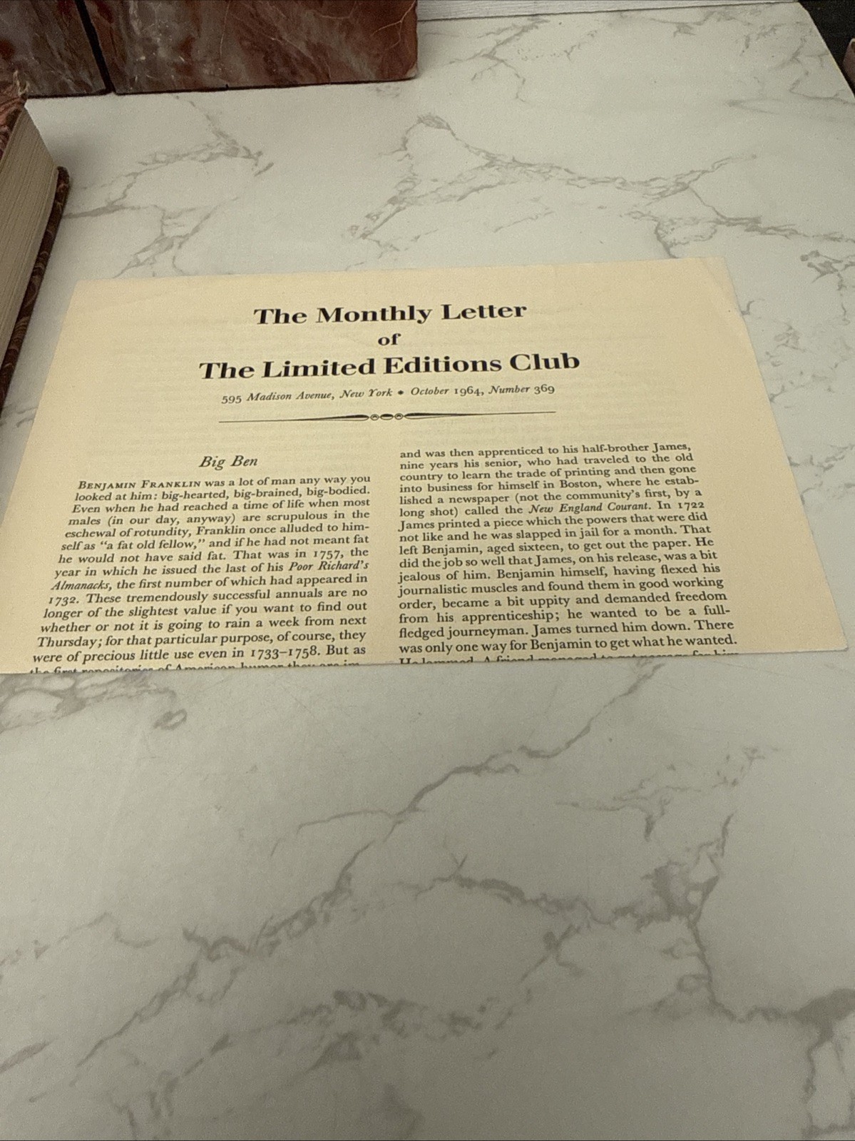 Poor Richard: The Almanacks for the Years 1733-1758-Signed By N. Rockwell #287