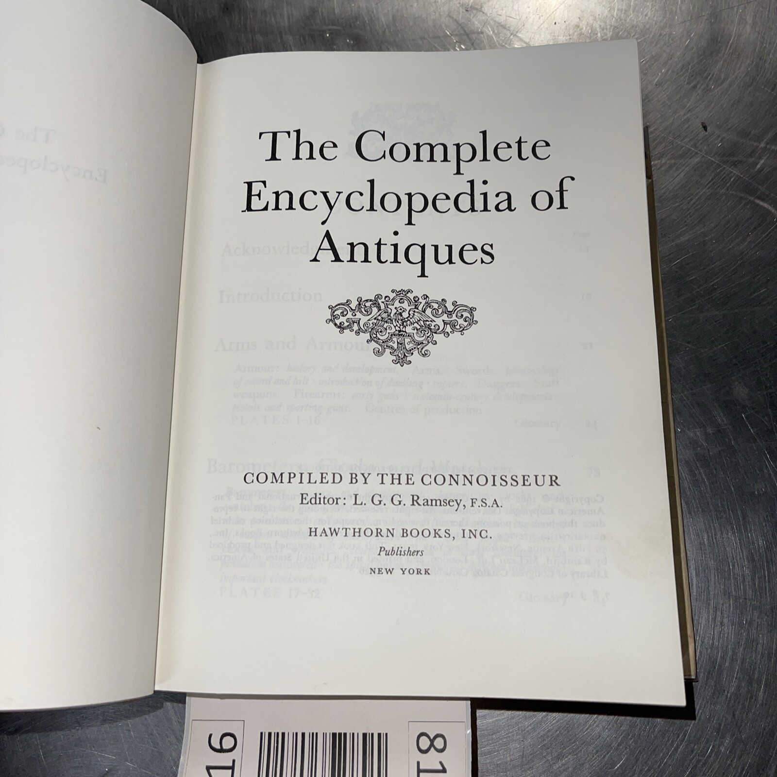 The Complete Encyclopedia of Antiques – L.G.G. Ramsey – 1962 Vintage Hawthorn HC
