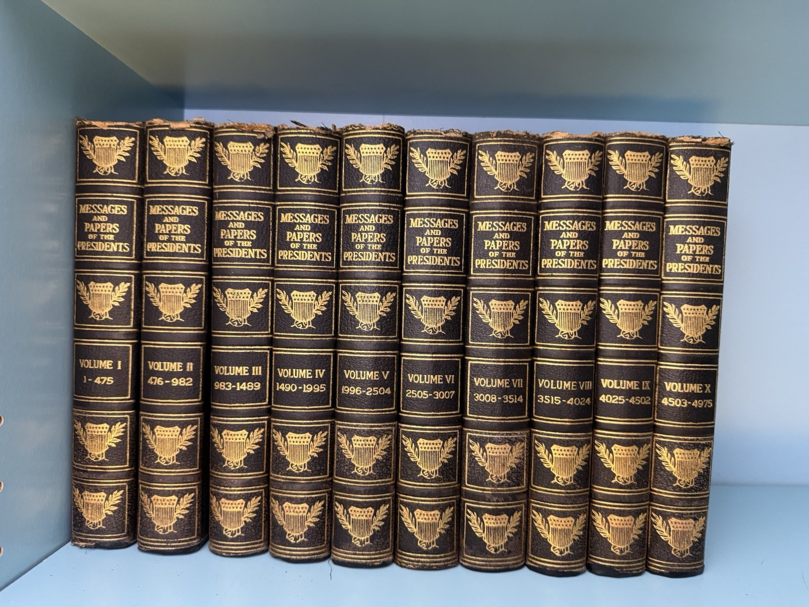 Messages and Papers of the Presidents Vol. 1-20 Complete Set – 1897
