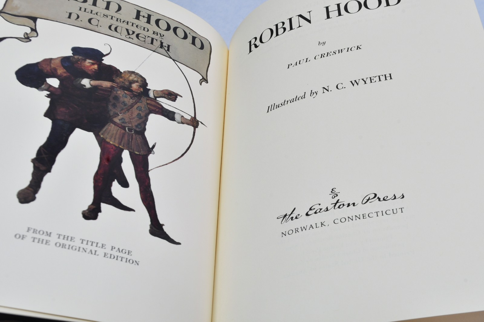 1991 Easton Press Robin Hood Paul Creswick Collector Edition Leather N.C. Wyeth