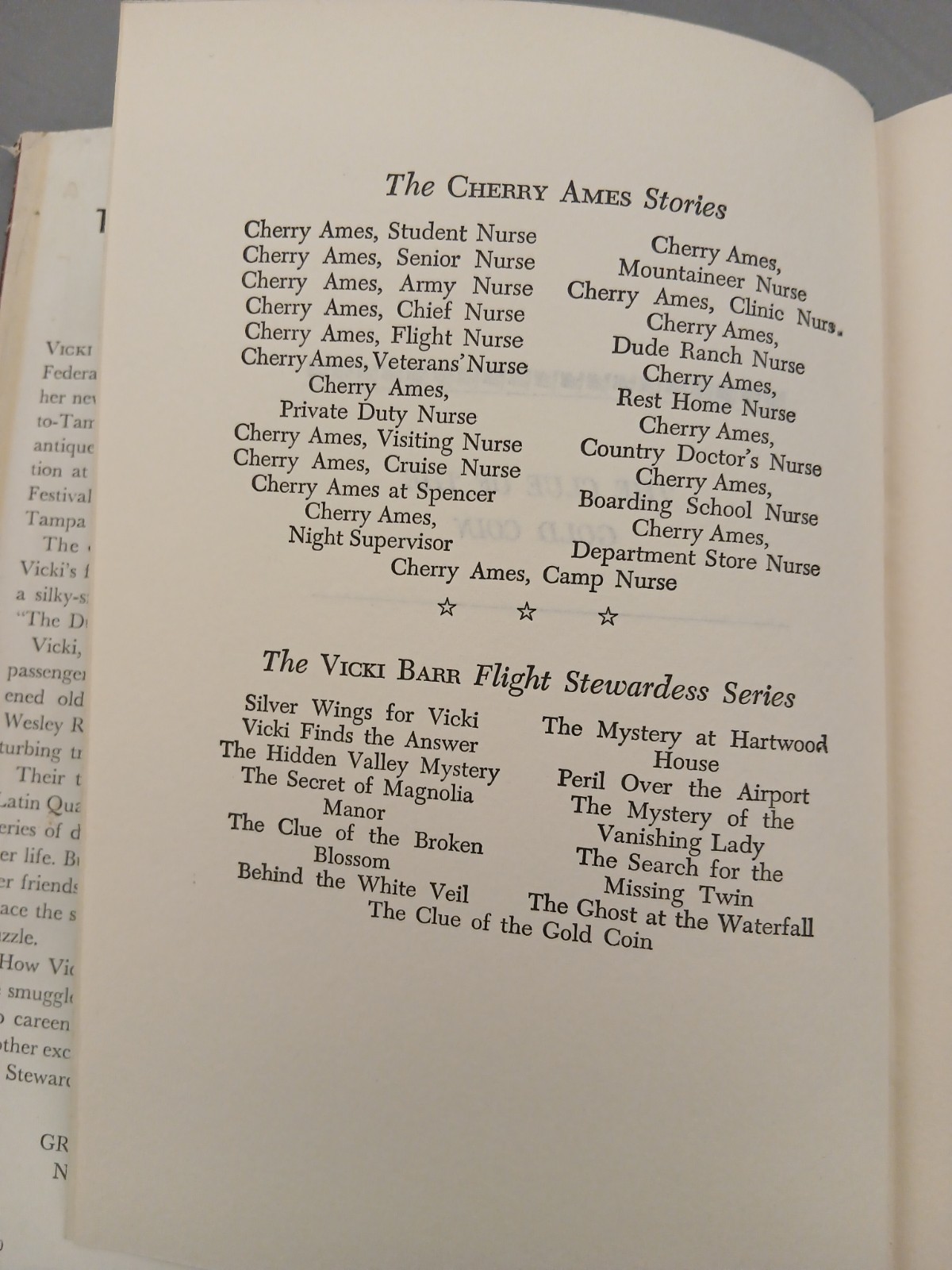 Vicki Barr Air Series The Clue of the Gold Coin by Helen Wells 1958, Dust Jacket