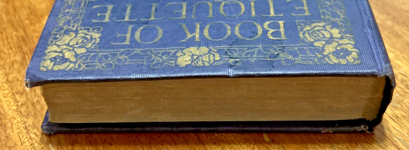 Book of Etiquette Volume I 1923 by Lillian Eichler Hardcover