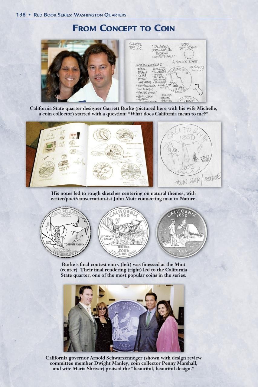 New Official Red Book Guide Of US Washington & State Quarters Coins + Biography