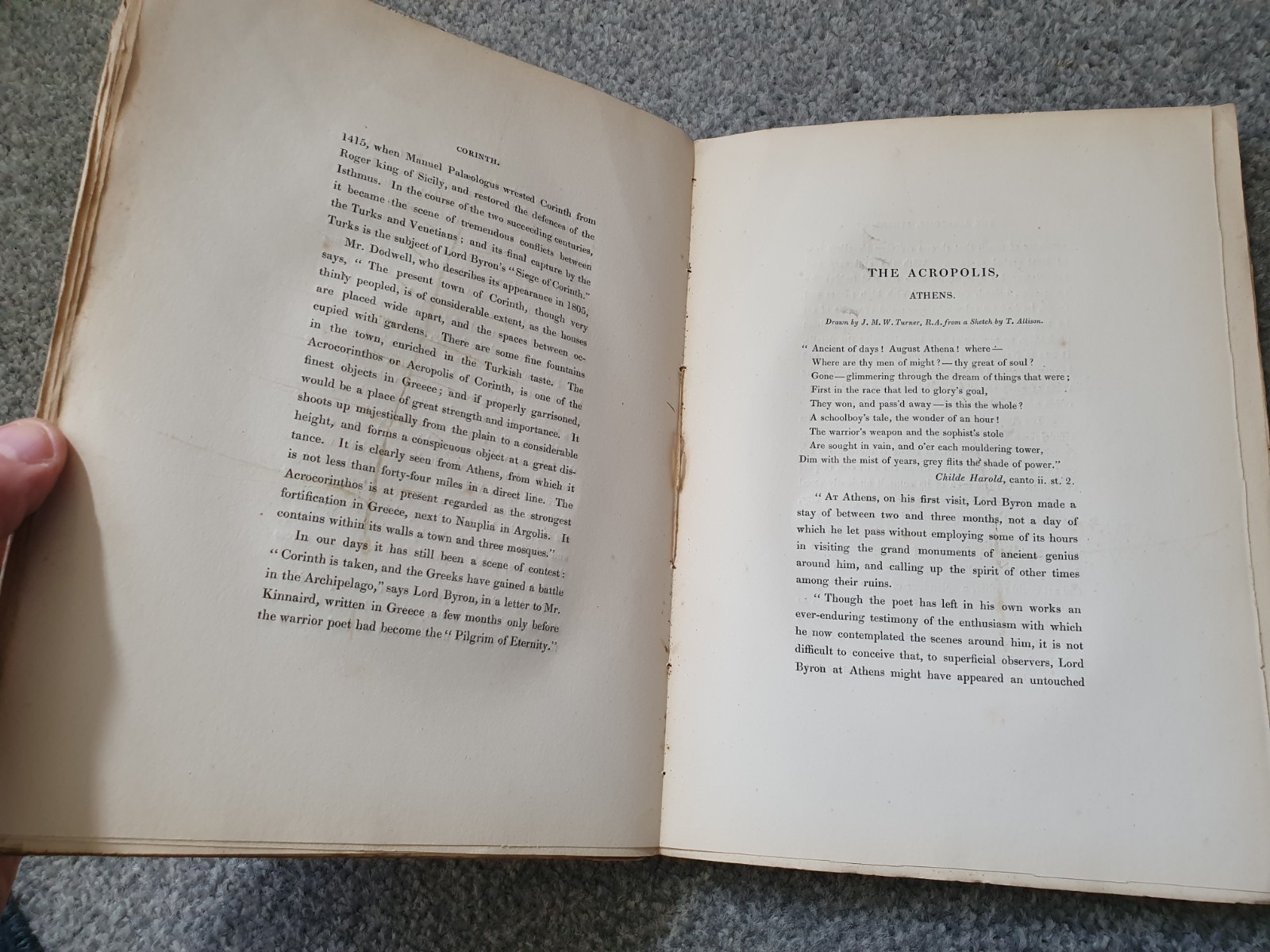 Lord Byron Life & Works Finden’s Landscape Portrait Illustrations 1833 2 vols