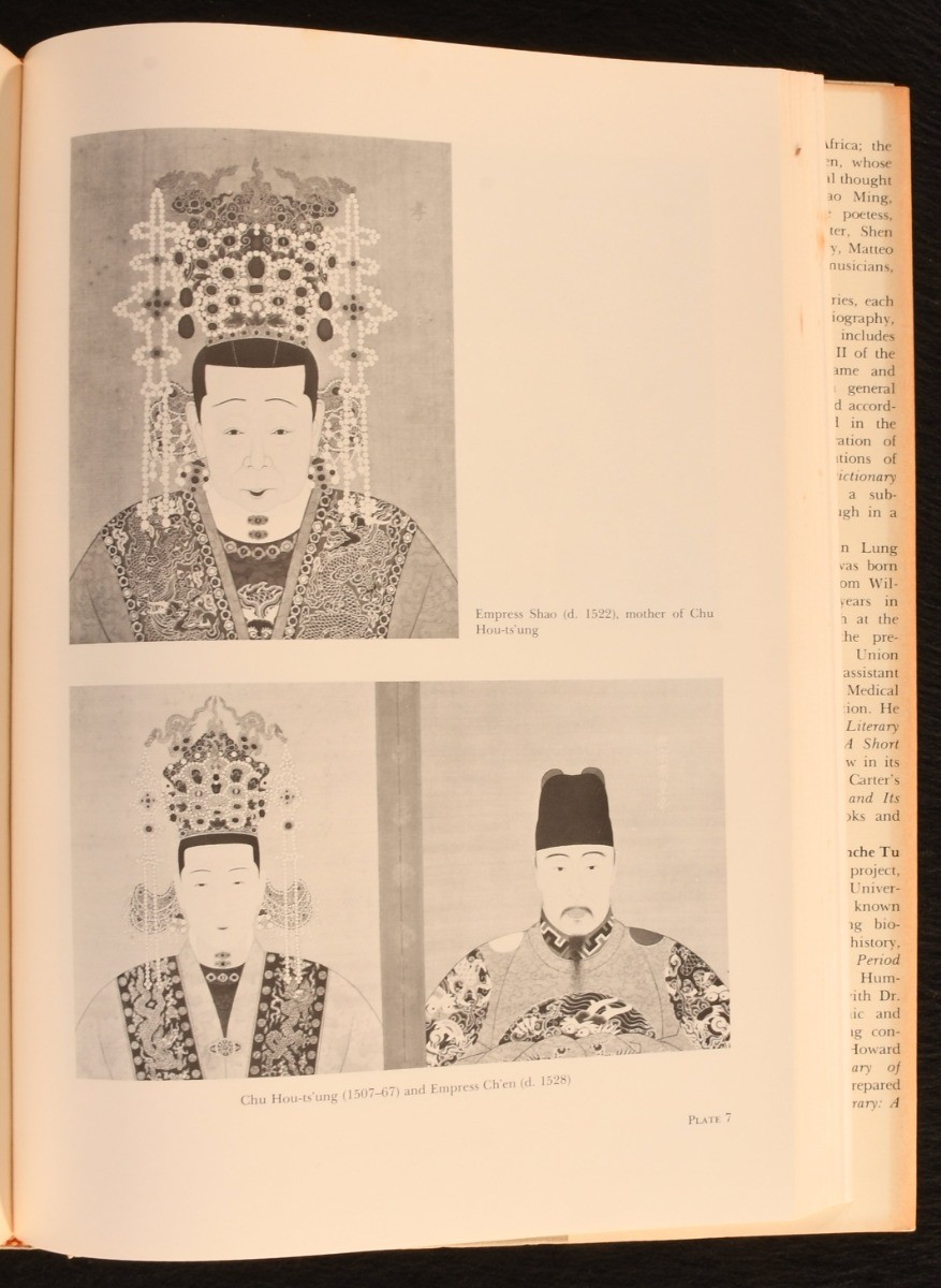 1976 2vol Set Dictionary of Ming Biography 1368-1644 Carrington Goodrich Dust…