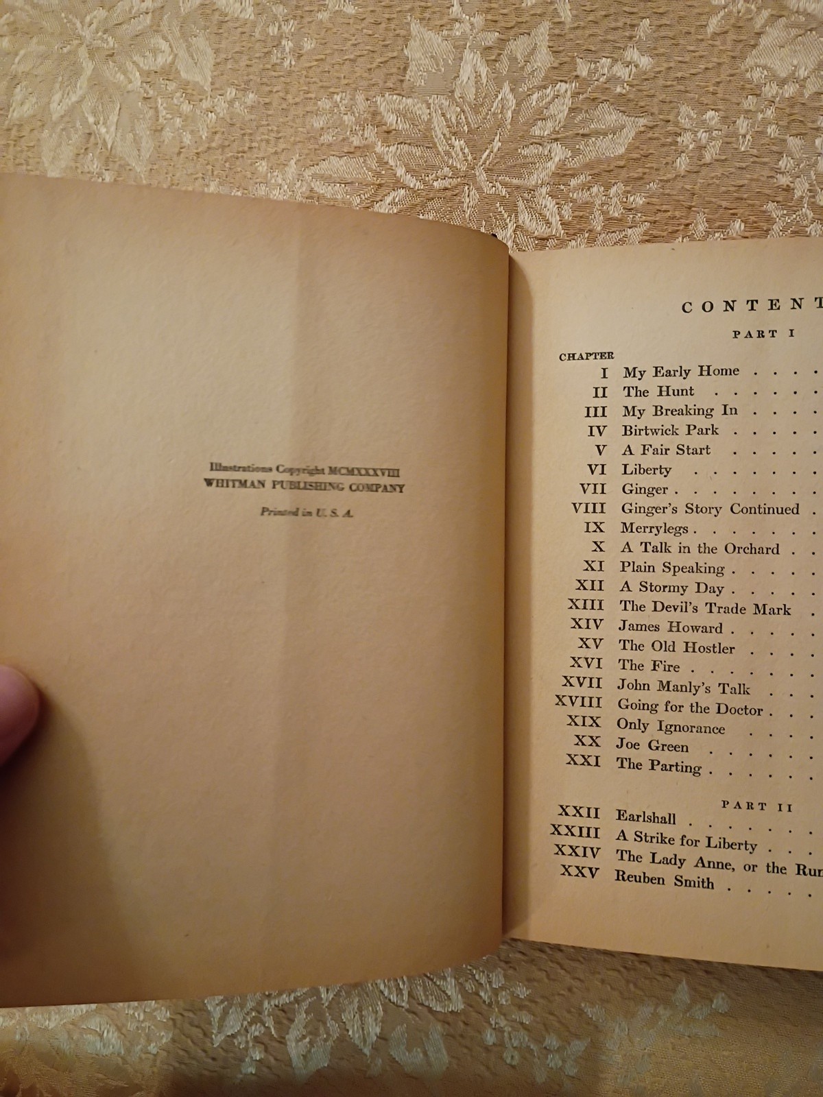 1938 Black Beauty Anna Sewell Whitman Classics Series #2138 HC w/ Dust Jacket