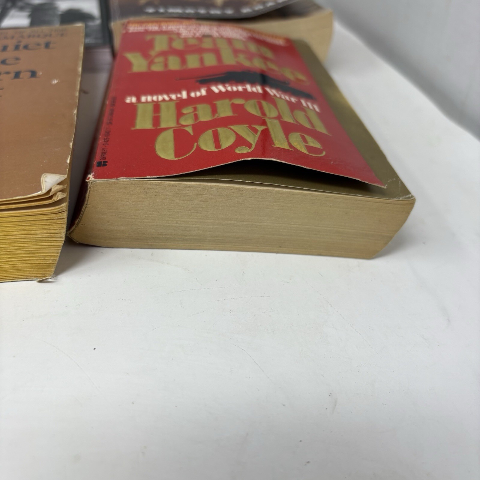 Military Book Lot All Quiet Western Front Team Yankee Flanders Basilone Ww2