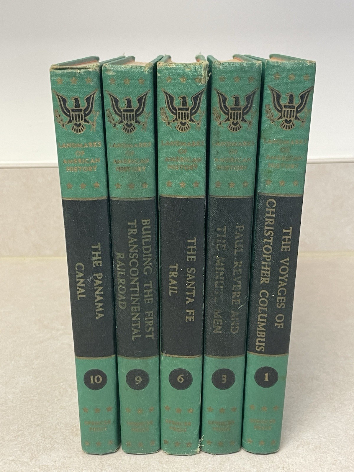 1950’s Landmarks of American History Vols. 1, 3, 6, 9 & 10 Spencer Press