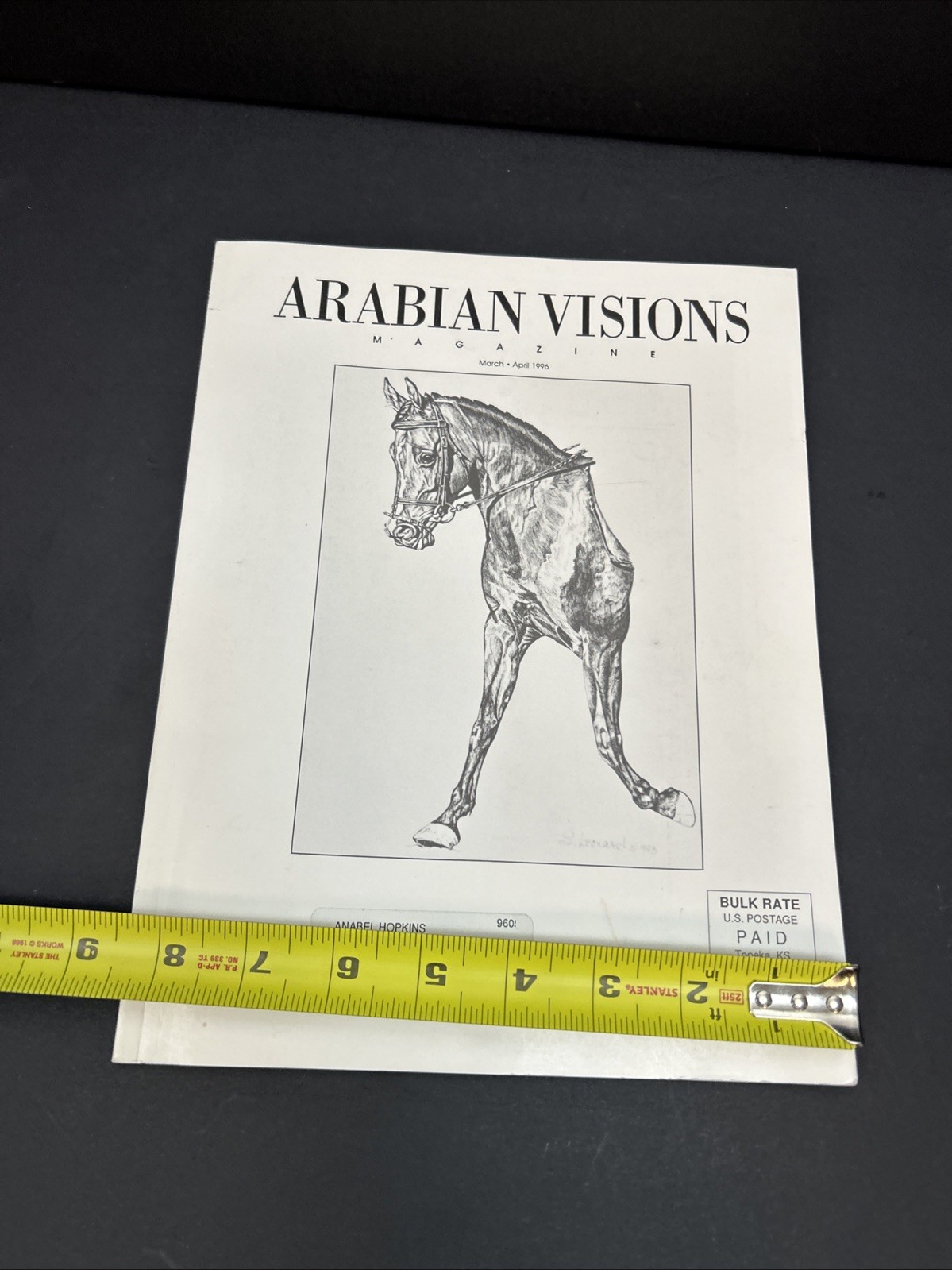 Arabian Visions Magazine Horse March – April 1996 Vintage