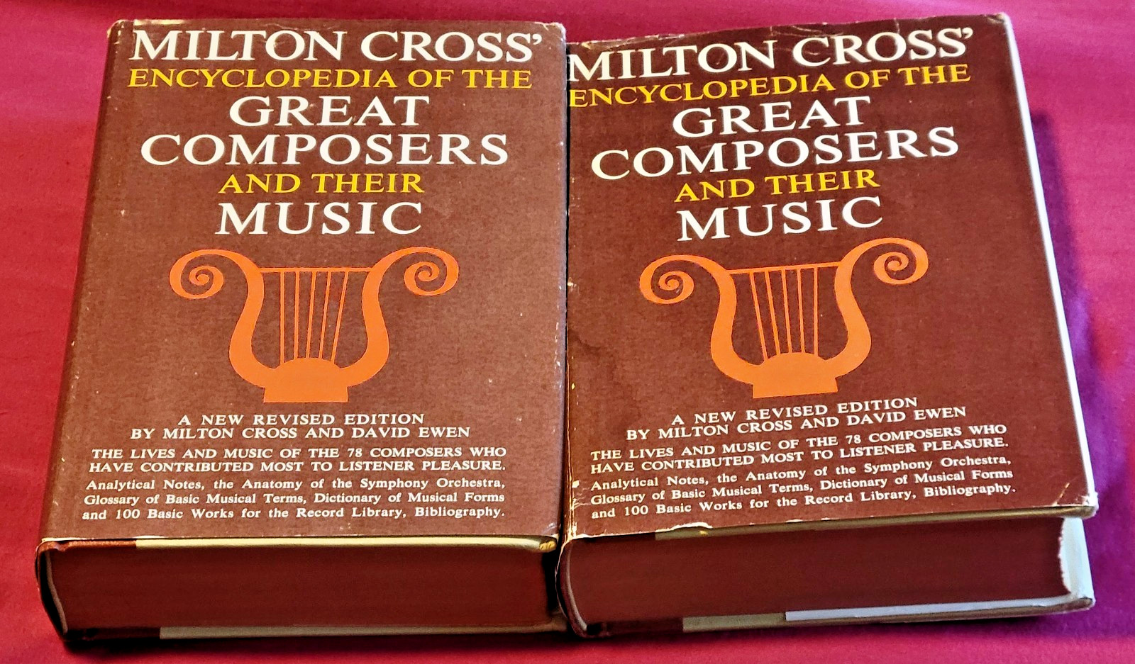 VTG Music Encyclopedia Lot Norman Lloyd 1st Ed + Milton Cross 2-Vol Set 1962-68
