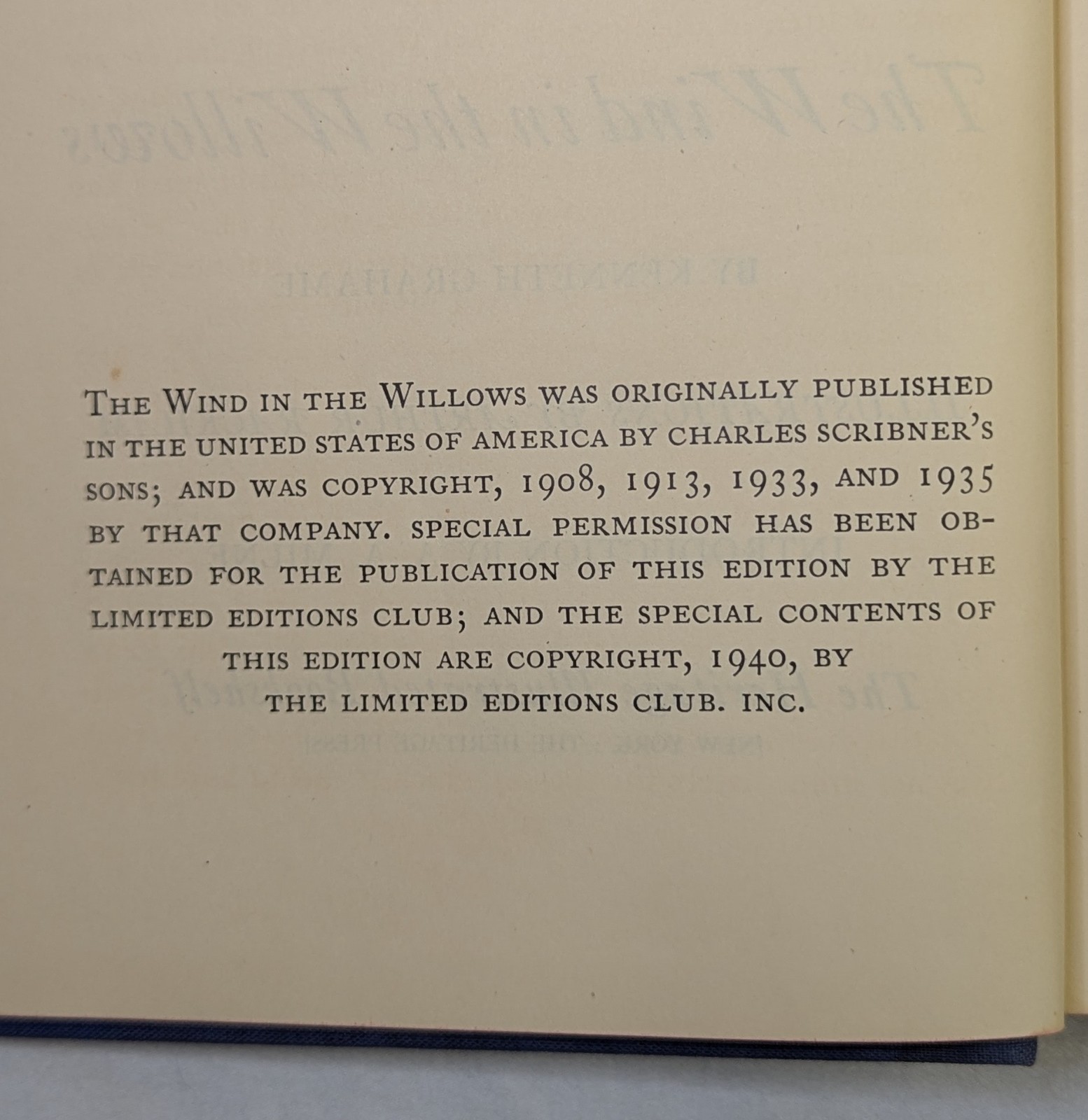 Vintage Wind in the Willows Kenneth Grahame Arthur Rackham Heritage Press 1940s