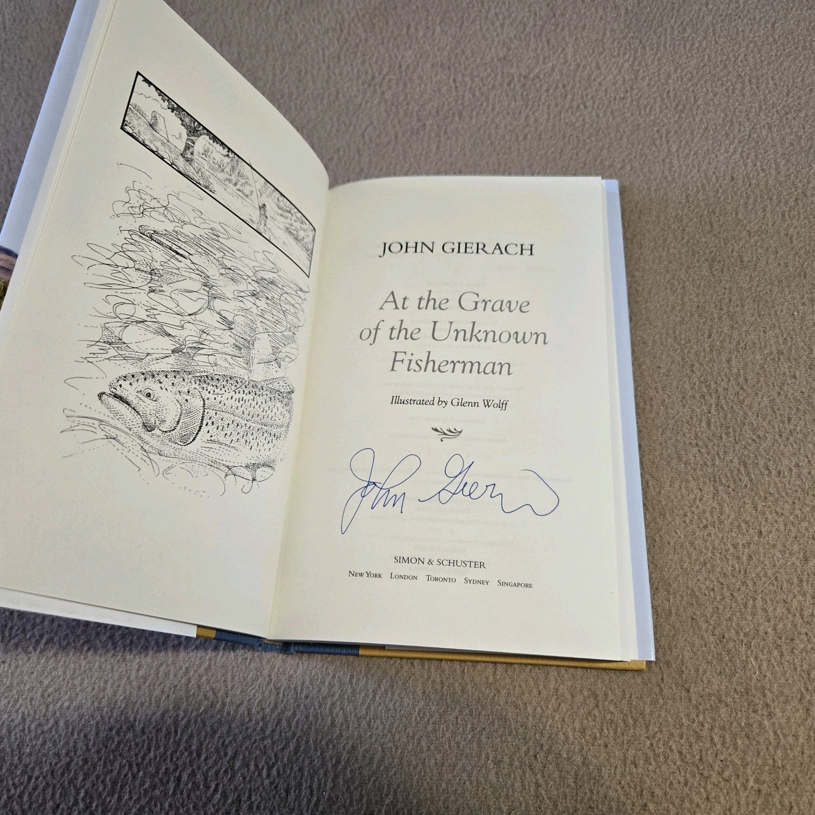 At the Grave of the Unknown Fisherman, John Gierach, SIGNED 1st Edition, HC/DJ