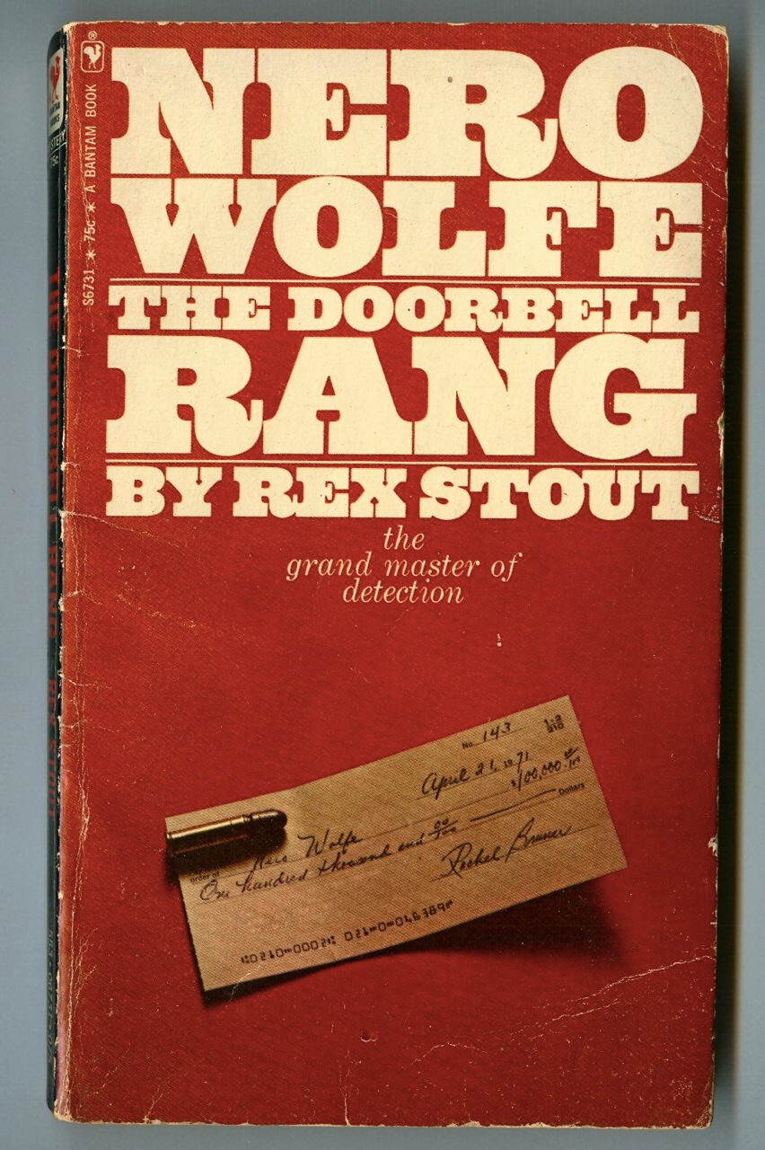 NERO WOLFE: The DOORBELL RANG by Rex Stout! Vintage 1971 Bantam Paperback!