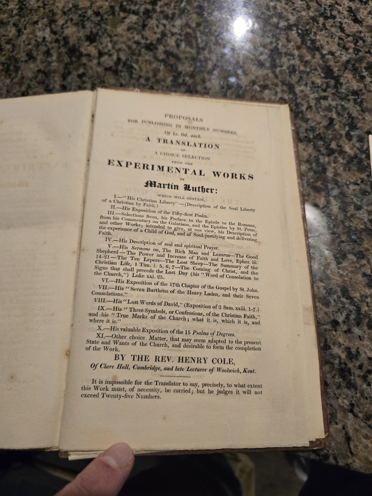 RARE 1823 Martin Luther On The Bondage Of The Will (H. Cole) 1st Ed. NO COPIES!