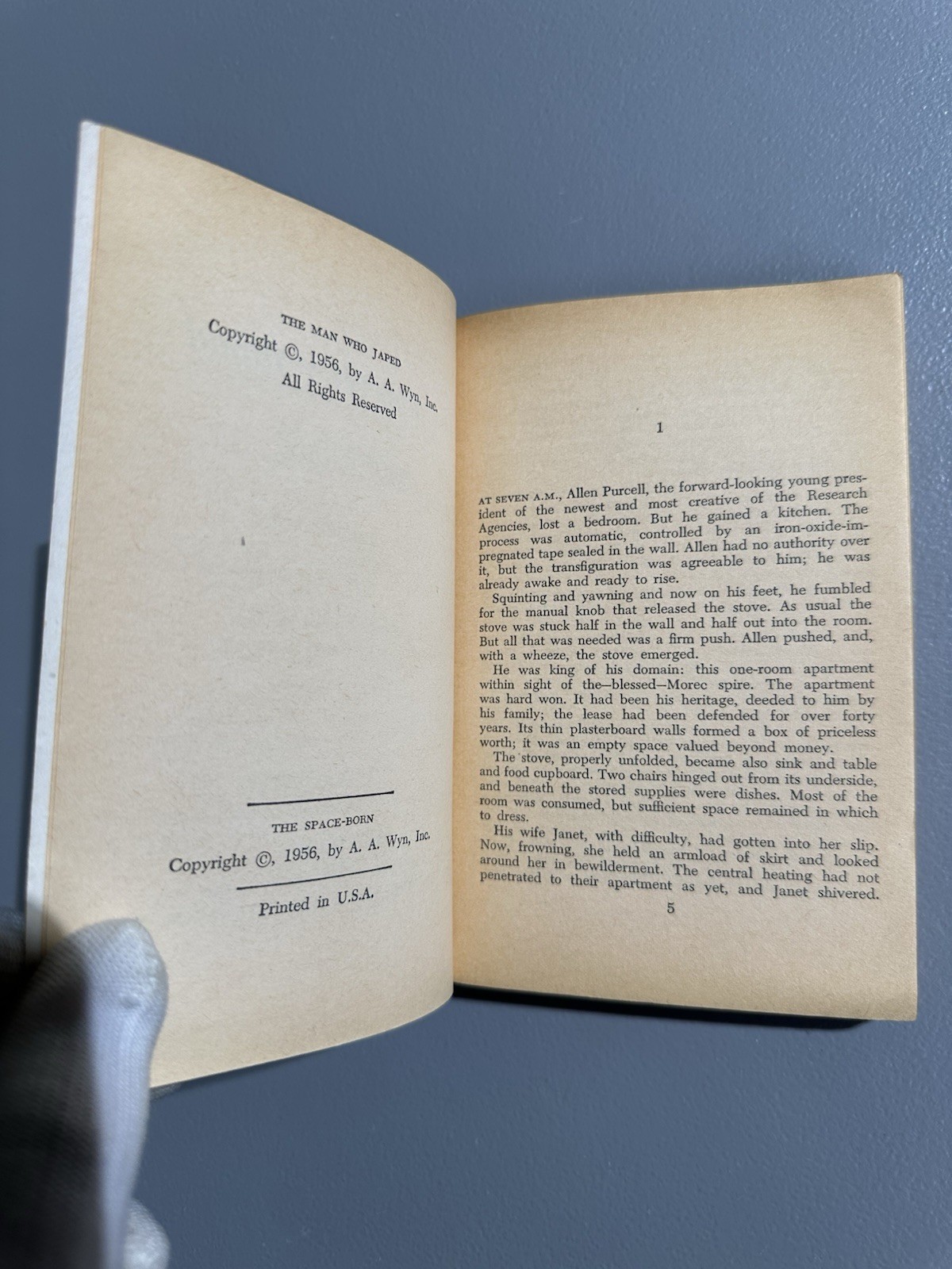 The Man Who Japed, Philip K. Dick, 1956, 1st Paperback Ed., 1st Print, 5.5