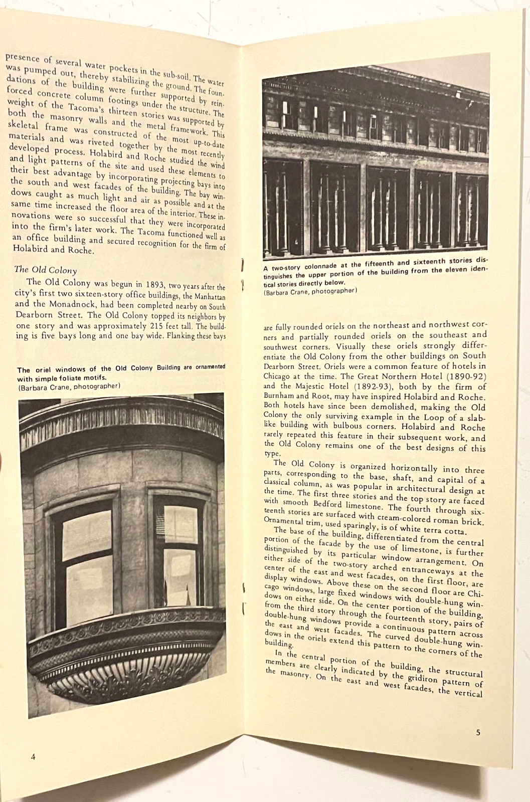 OLD COLONY BUILDING 1894 Chicago School – Historic Landmark ARCHITECTURE