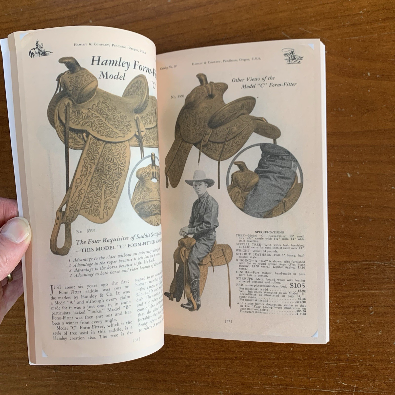1929 Hamley and Company Catalog No. 29 / Facsimile Saddle