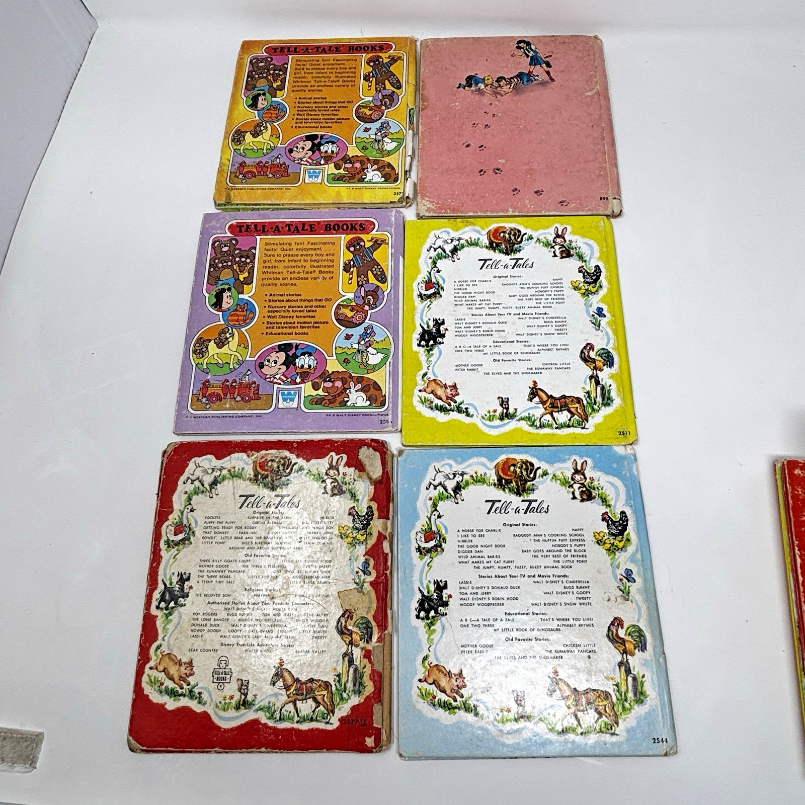 Tell-A-Tale Book Lot of 30 – 29 cent, 35 cent 1940-1970’s Poor condition