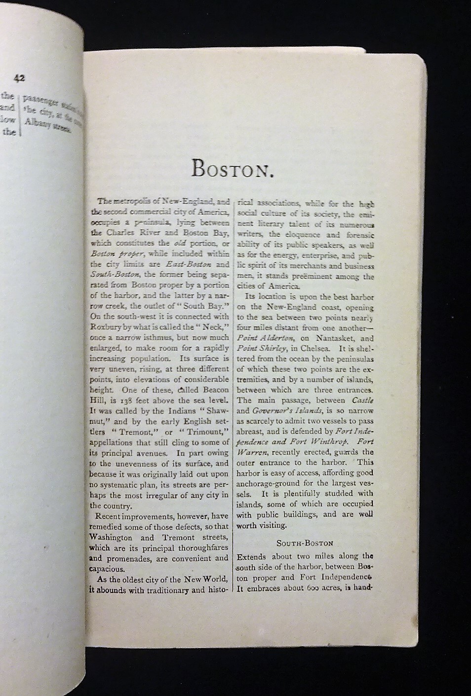1868 Taintors Route and City Guide – New York to Boston and White Mountains, MAP