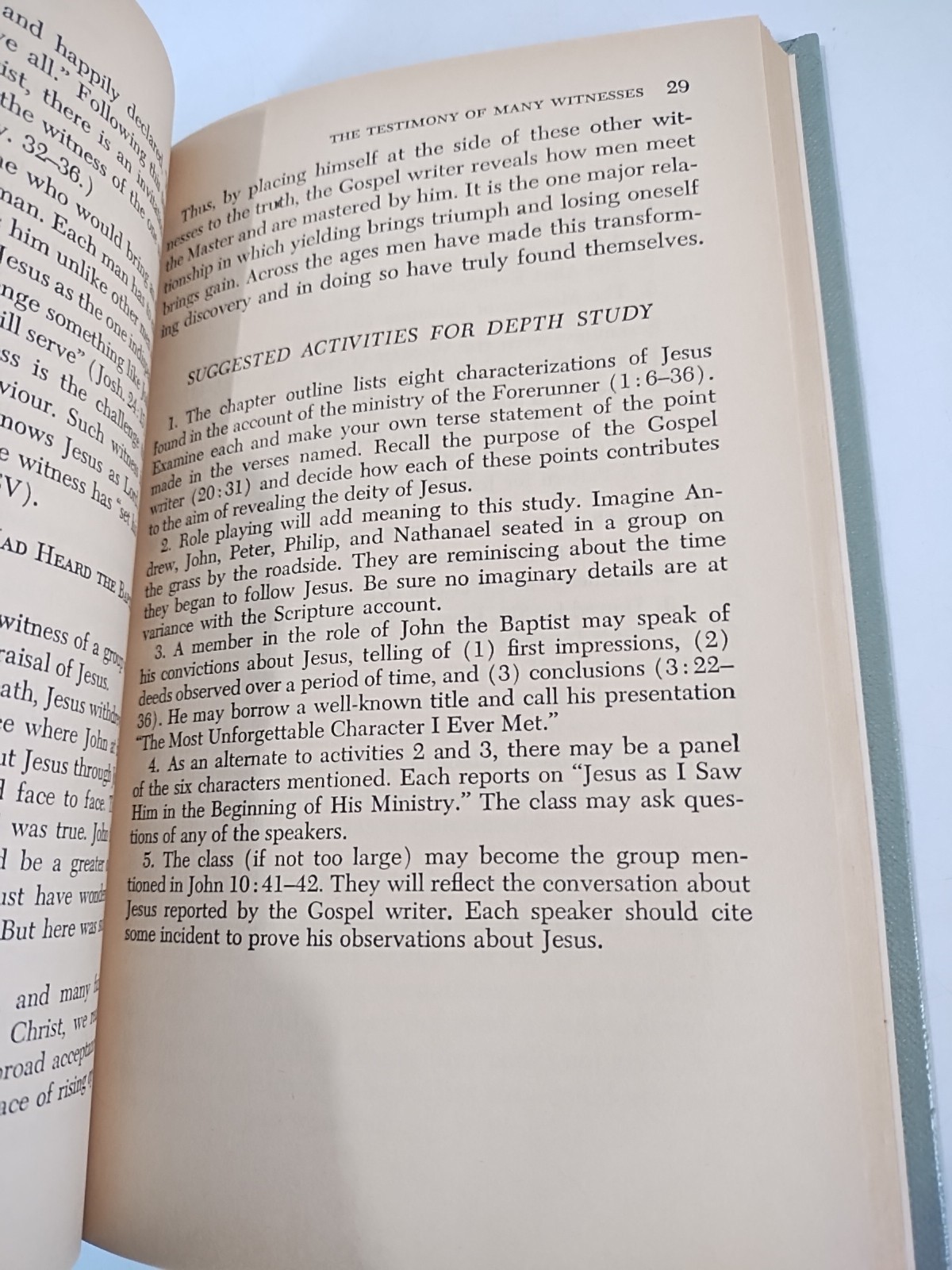 Sullivans Bible Home Course: John’s Witness to Jesus Home Study Guide 1965 HC