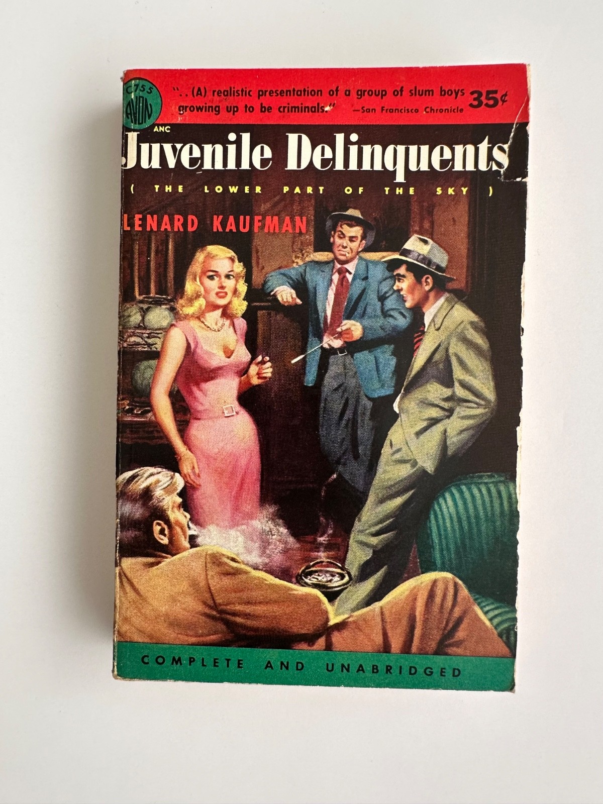 Juvenile Delinquents Avon Paperback 1952 Lenard Kaufman Vintage Paperback