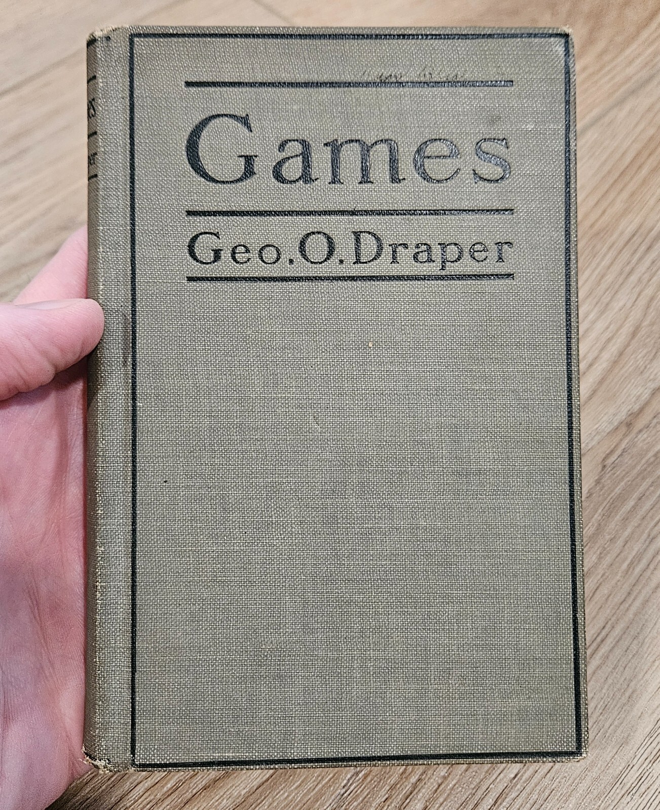 Games by George O. Draper Association Press New York NY USA 1923 Edition