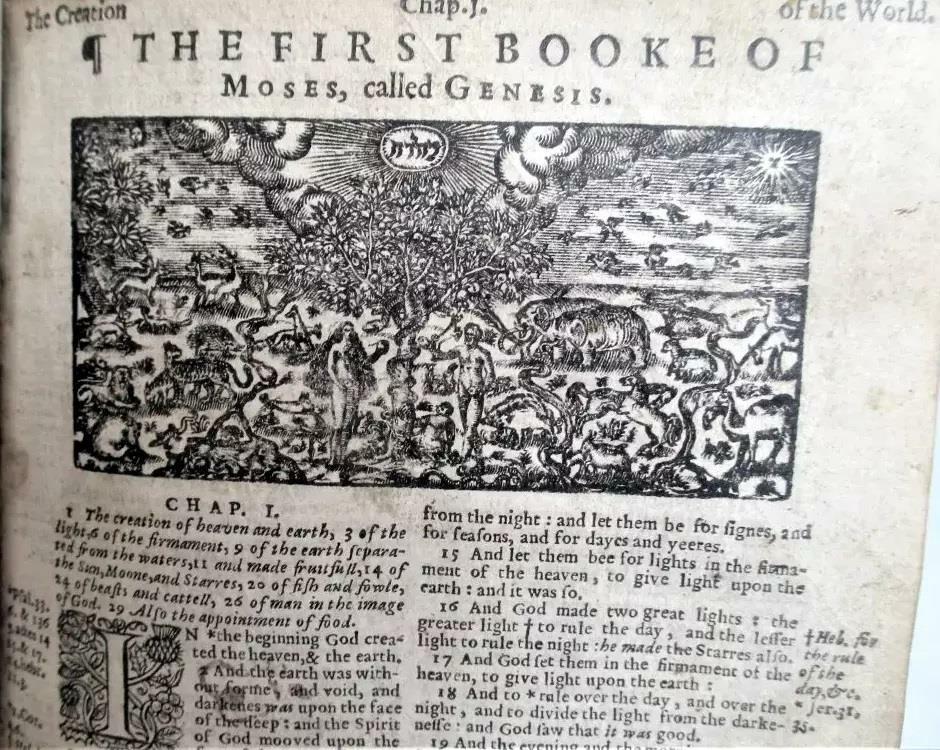 1637 King James Bible & Psalmes Book of Common Prayer & Genealogies