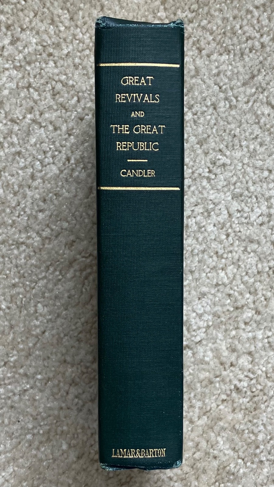 Great Revivals And The Great Republic Warren A. Candler Great Awakening 1924