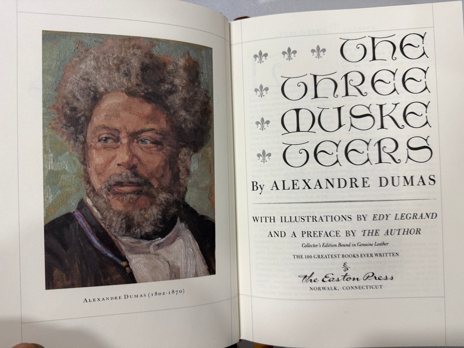 Easton Press The Three Musketeers by Alexandre Dumas 100 Greatest Books