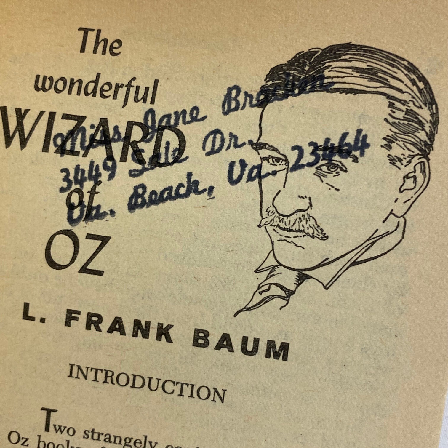 The Wonderful Wizard of Oz | Baum | Airmont Classics 1965 | Fantasy | Vtg PB