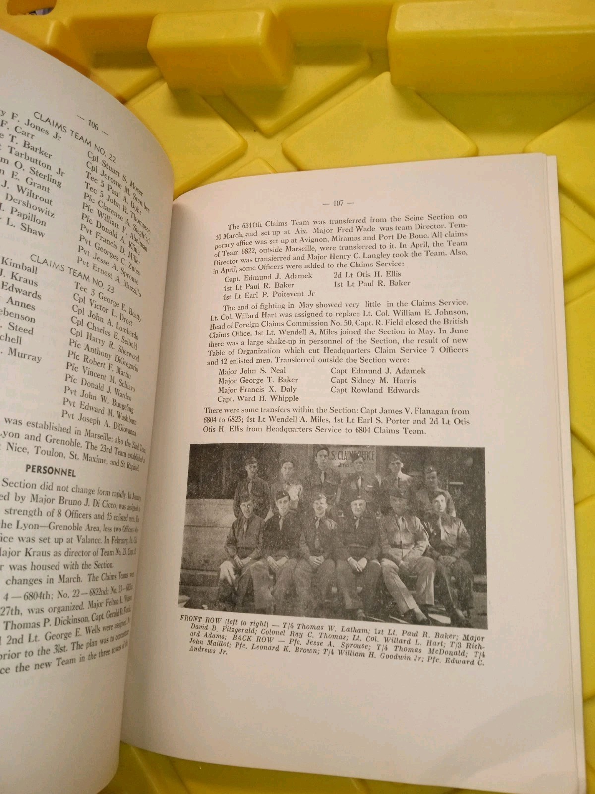 1st Edition c1945 History Delta Base Section WWII Unit History ETO Theater