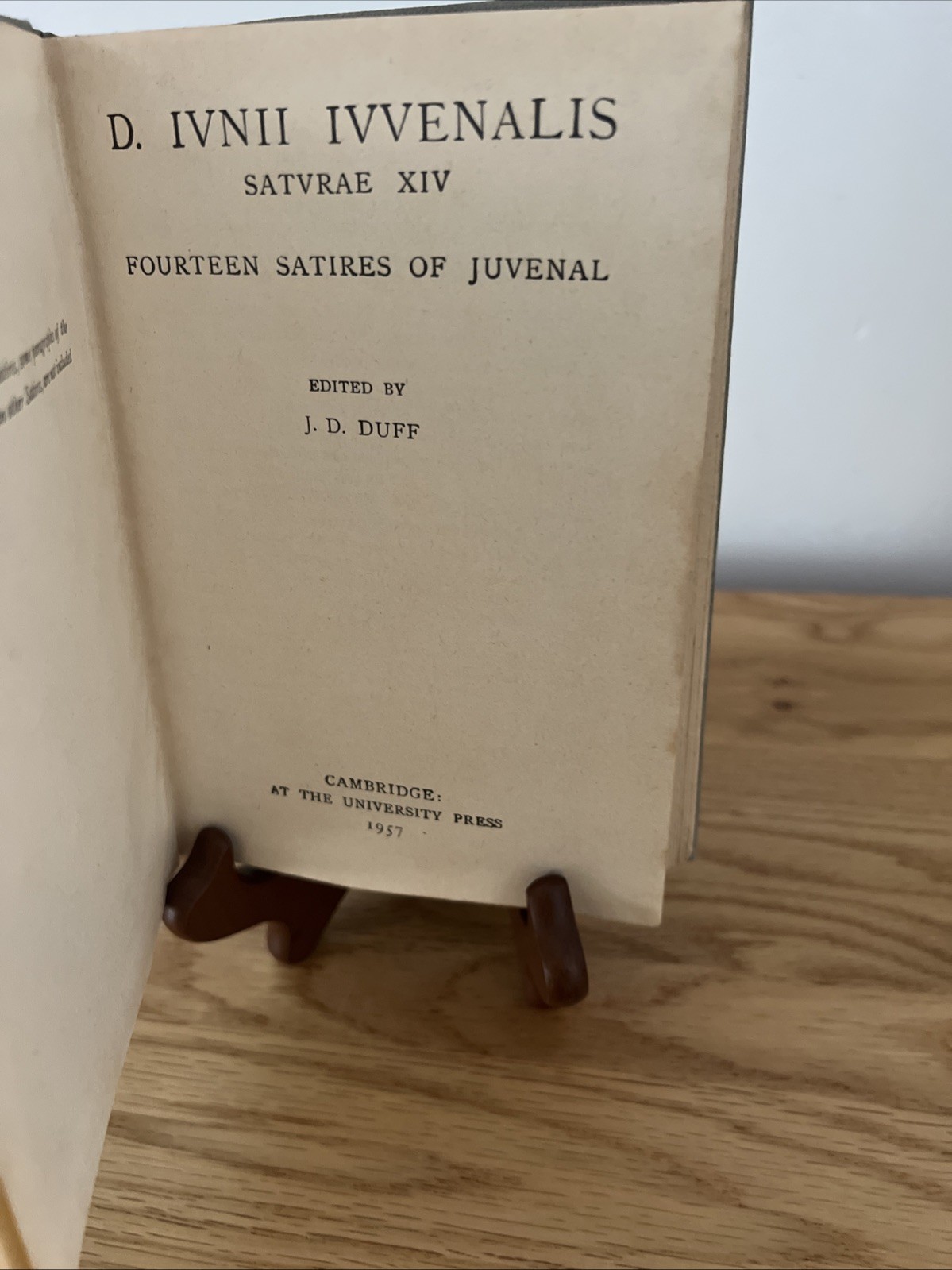 1957 Juvenal Satires Pitt Press Series Cambridge University Press English Latin