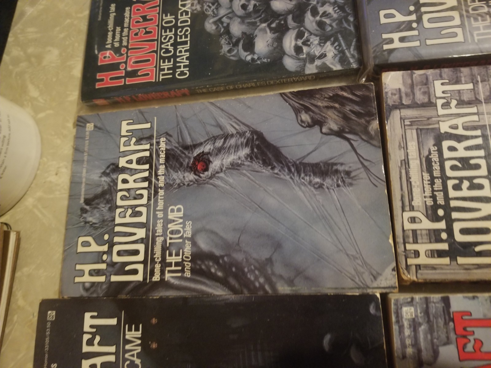 Set of 6 Vintage HP Lovecraft Paperbacks Michael Whelan Cover Art