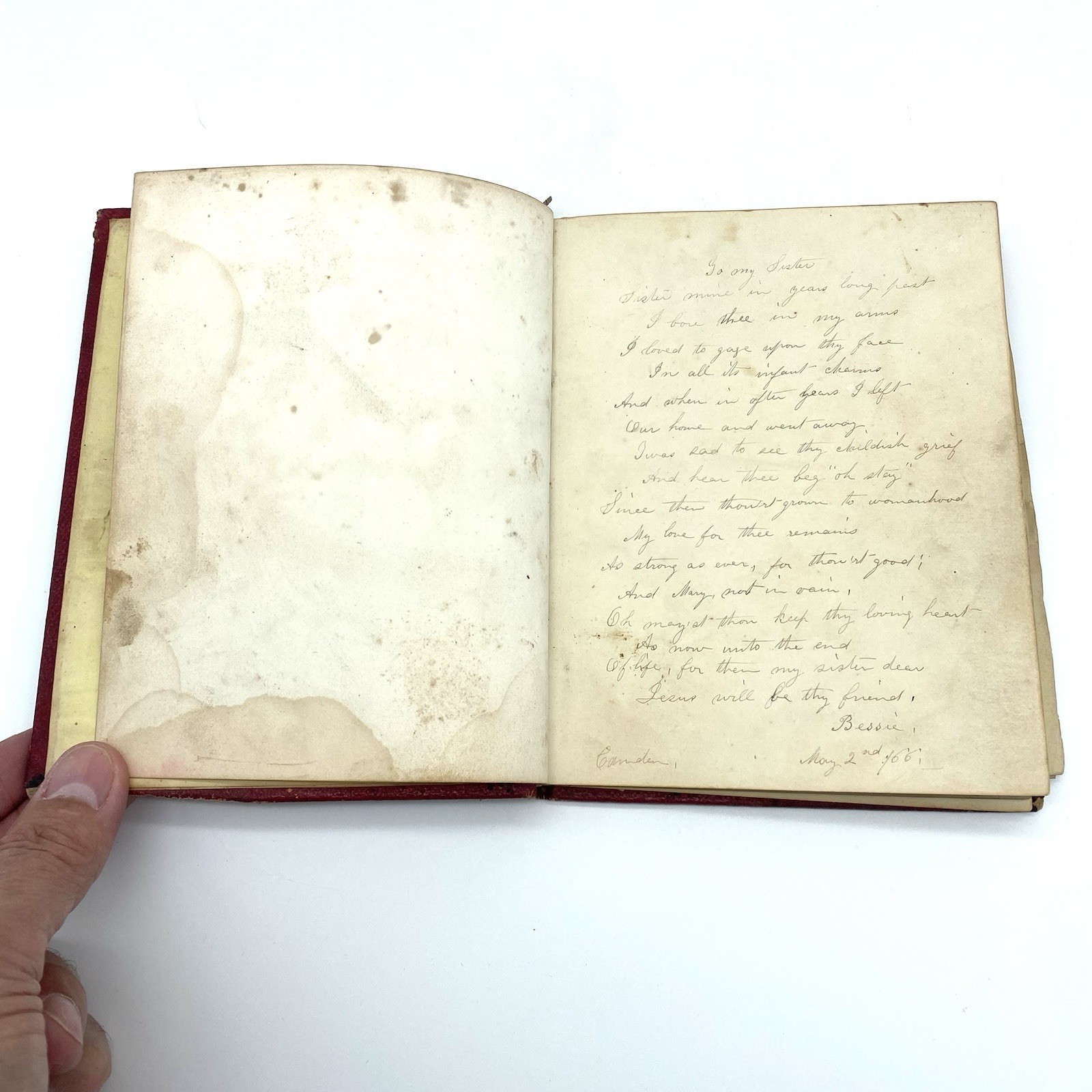 The Sunbeam Album Victorian Friendship Album Leavitt & Allen 1860’s Hardcover