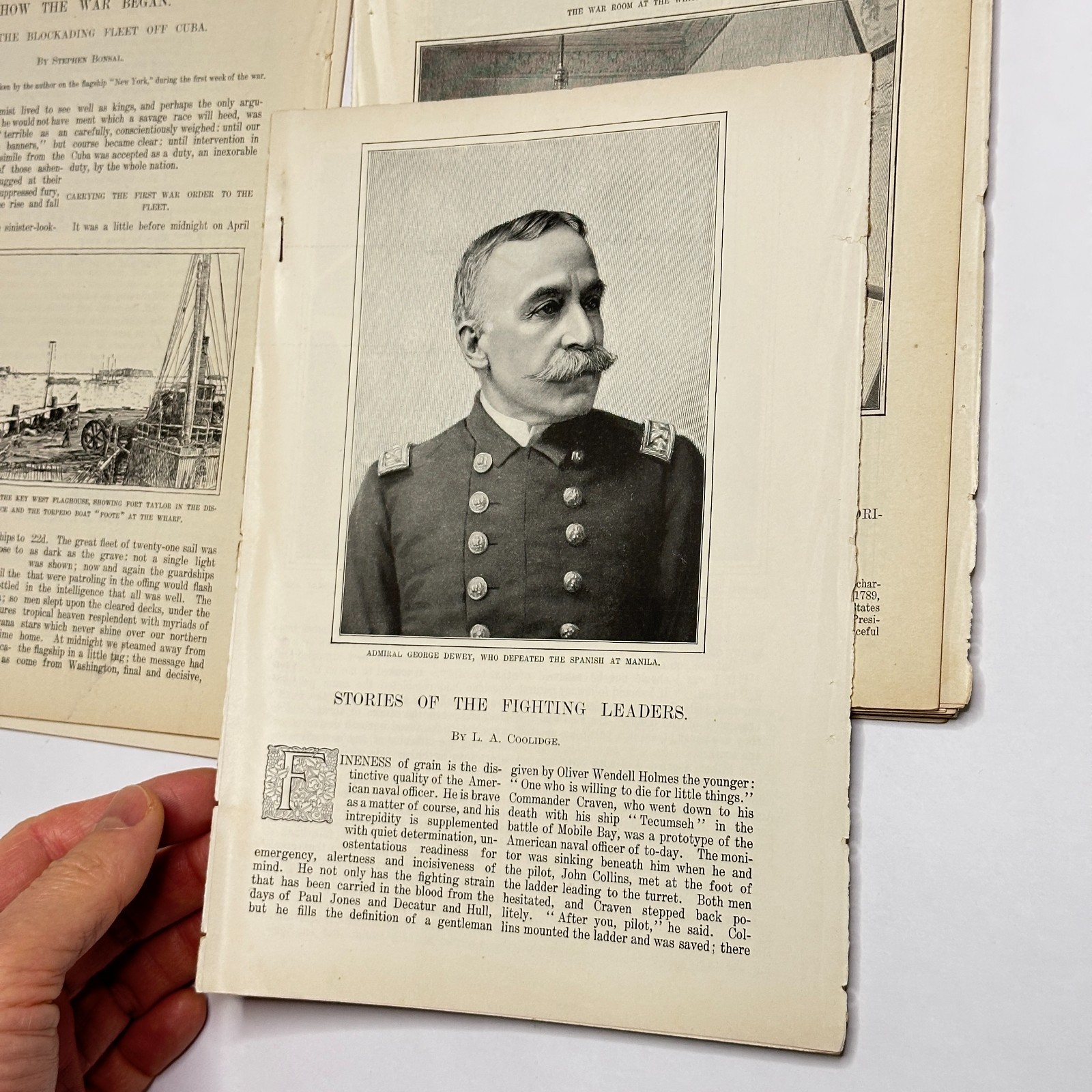 1898 McClure’s Magazine Spanish-American War Disbound Articles (Lot of 14)