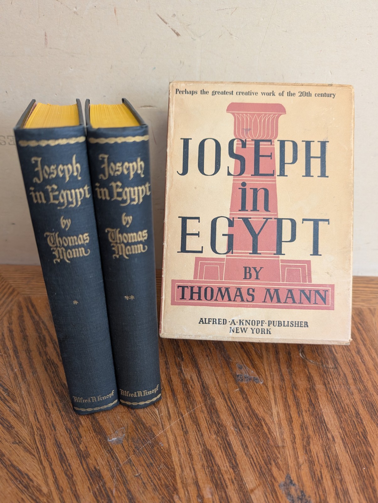 Joseph in Egypt by Thomas Mann Vol 1-2 (1938, Hardcover, 1st Edition/6th Print)