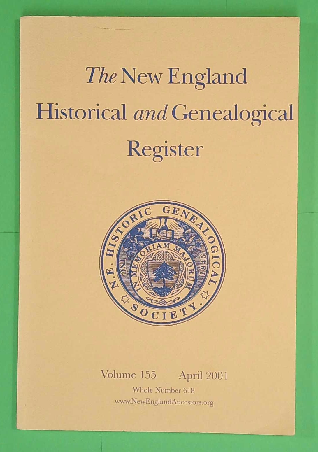 The New England Historical & Genealogical Register, April 2001 (A480)