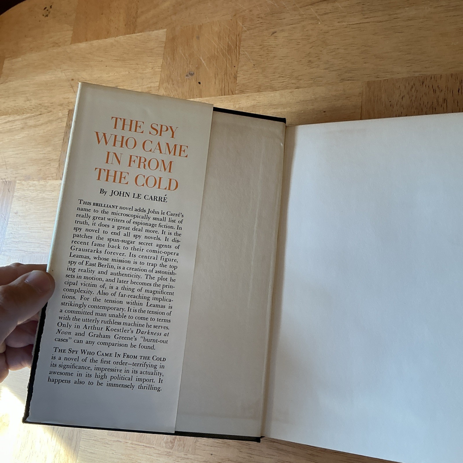 1964 1st US – The Spy Who Came In From The Cold HC/DJ John Le Carre Espionage