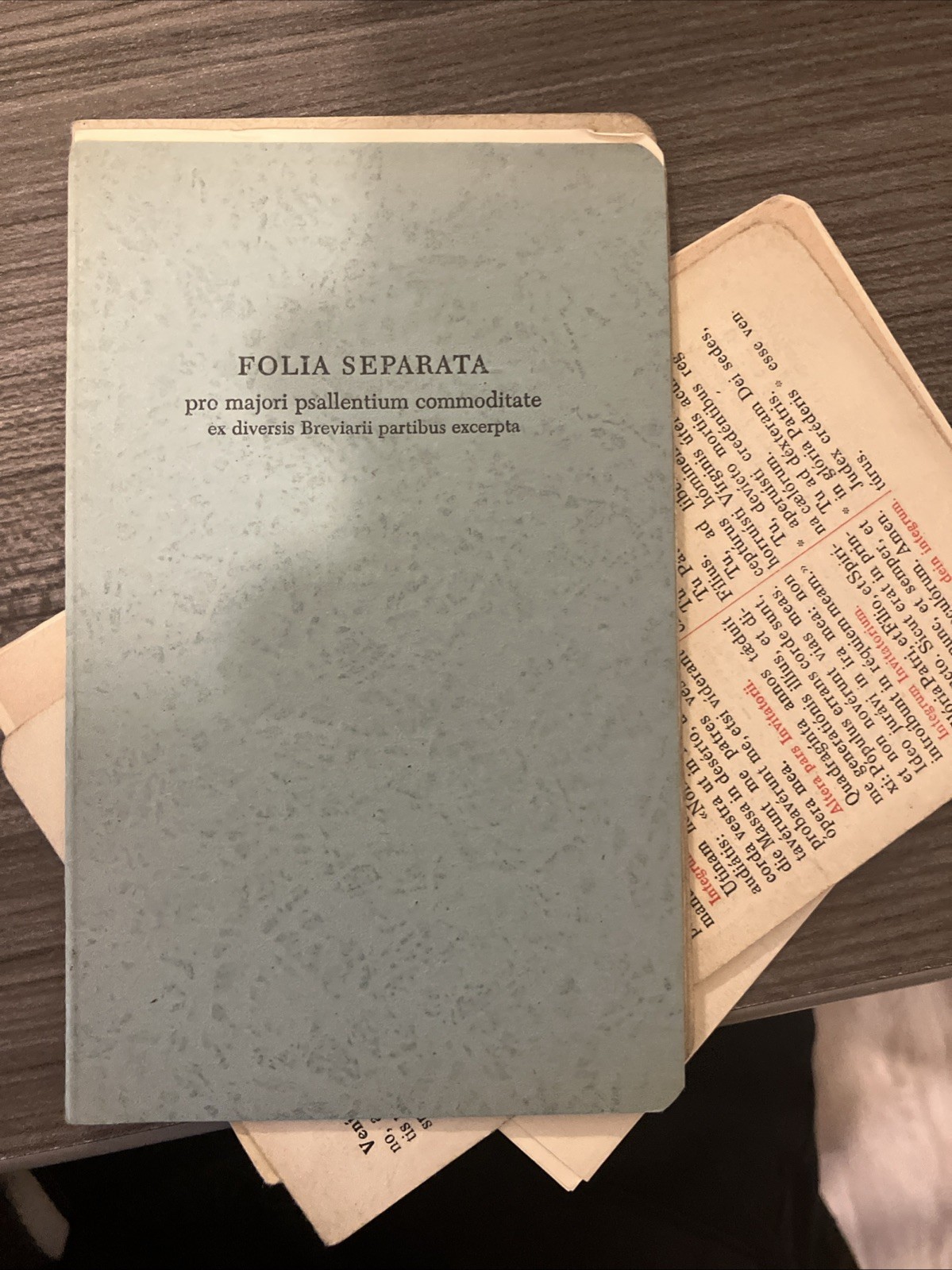 1957 Breviarium Romanum Full Set (PEN WRITINGS + WHITE OUT ) W/ All Supplements