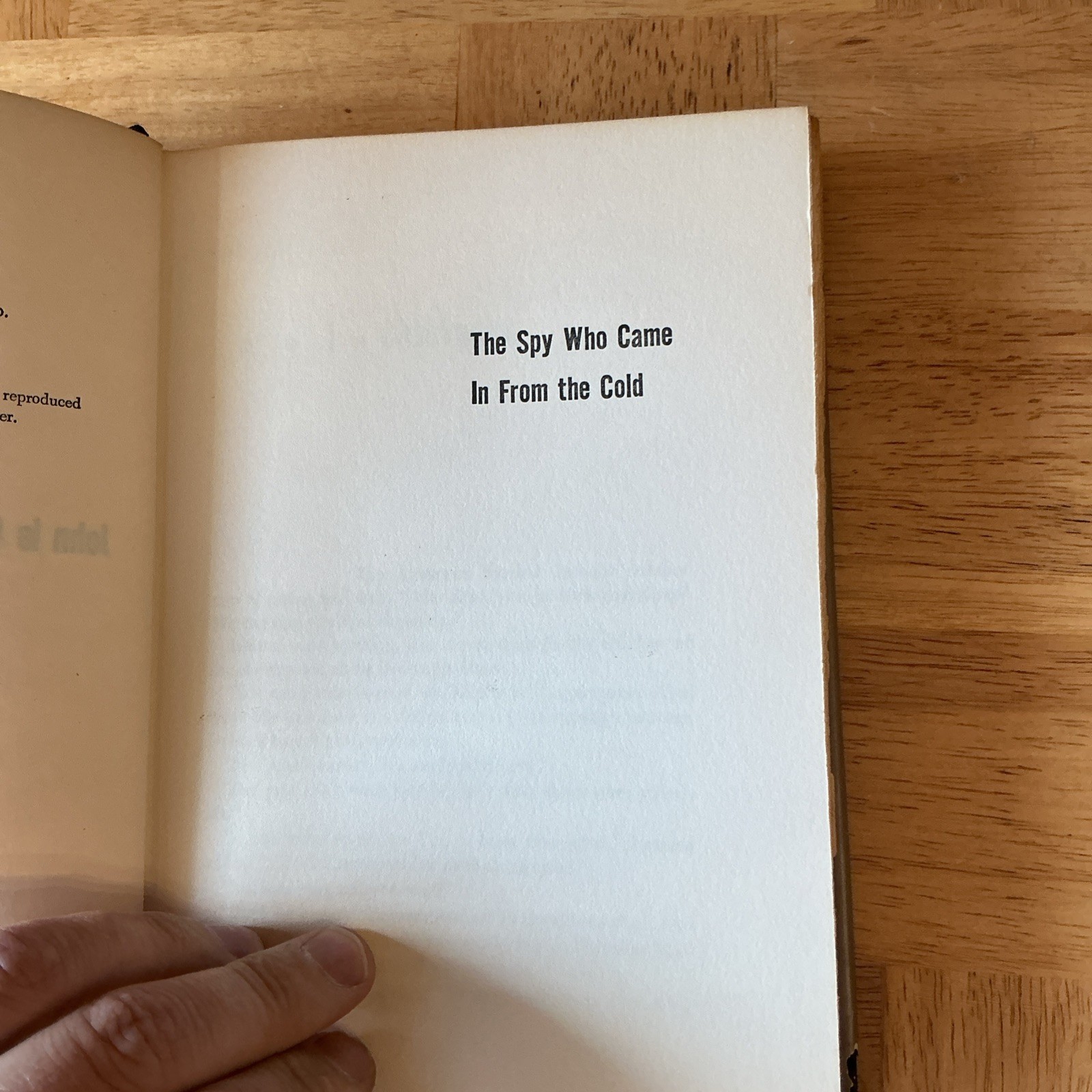 1964 1st US – The Spy Who Came In From The Cold HC/DJ John Le Carre Espionage