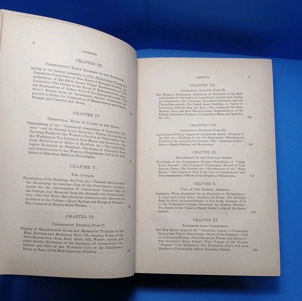 Souvenir of the Centennial – 1877 Connecticut At Philadelphia 1876 Charter Oak